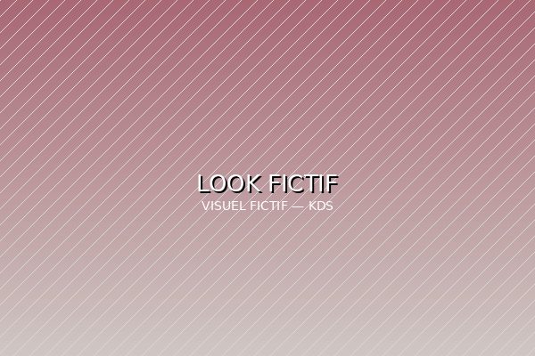 Visuel fictif d'un look esthétique